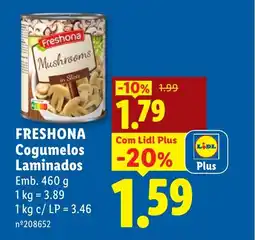Lidl FRESHONA Cogumelos Laminados promoção