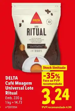 Lidl DELTA Café Moagem Universal Lote Ritual promoção