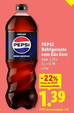 Lidl PEPSI Refrigerante com Gás Zero promoção