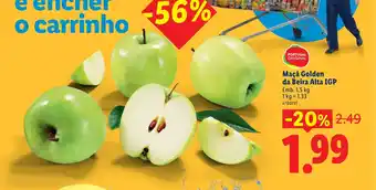 Lidl Maçã Golden da Beira Alta IGP promoção