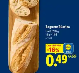 Lidl Baguete Rústica promoção