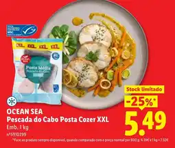 Lidl OCEAN SEA Pescada do Cabo Posta Cozer XXL promoção