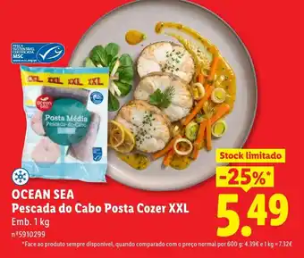 Lidl OCEAN SEA Pescada do Cabo Posta Cozer XXL promoção