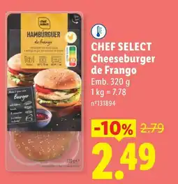 Lidl CHEF SELECT Cheeseburger de Frango promoção