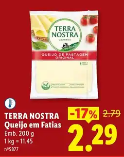Lidl TERRA NOSTRA Queijo em Fatias promoção