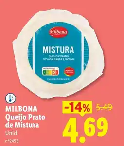 Lidl MILBONA Queijo Prato de Mistura promoção