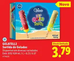 Lidl GELATELLI Sortido de Gelados promoção