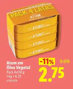 Lidl Atum em Óleo Vegetal promoção