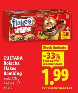 Lidl CUÉTARA Bolacha Flakes Bombing promoção