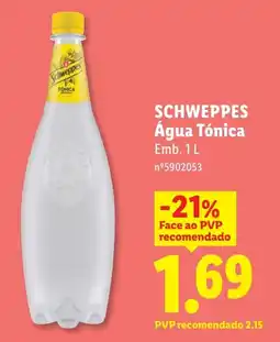 Lidl SCHWEPPES Água Tónica promoção