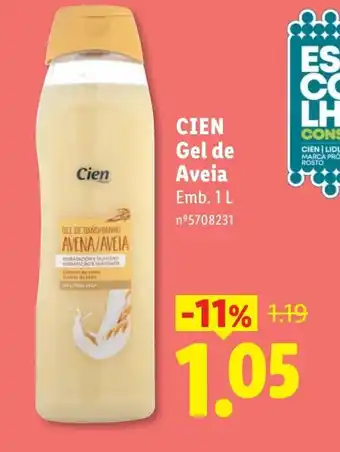 Lidl CIEN Gel de Aveia promoção