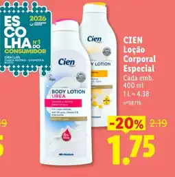 Lidl CIEN Loção Corporal Especial promoção