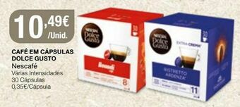 Cápsulas de café dolce gusto