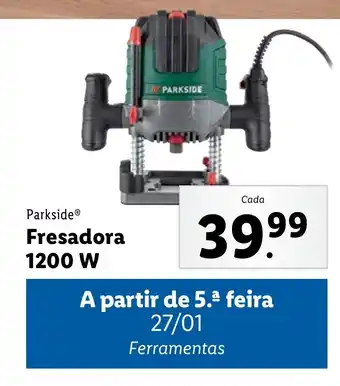 Lidl Parkside Fresadora 1200 W promoção