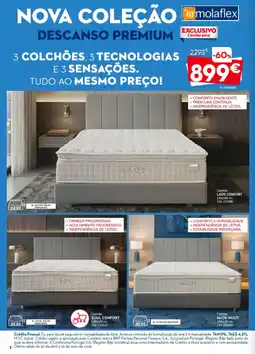 Conforama 3 colchões, 3 tecnologias e 3 sensações. tudo ao mesmo preço! promoção