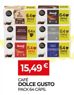 Miranda Supermercados Café dolce gusto pack 64 cáps. promoção