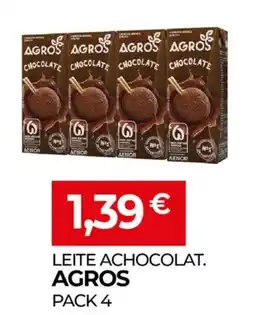Miranda Supermercados Leite achocolat. agros pack 4 promoção