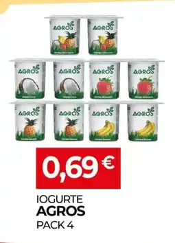 Miranda Supermercados Iogurte agros pack 4 promoção