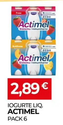 Miranda Supermercados Iogurte liq. actimel pack 6 promoção