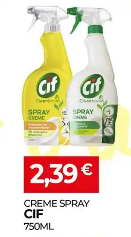 Miranda Supermercados Creme spray cif promoção
