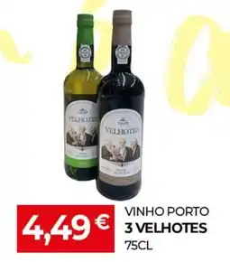 Miranda Supermercados Vinho porto 3 velhotes promoção