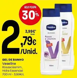Intermarché Gel de banho vaseline promoção