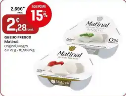 Intermarché Queijo fresco matinal promoção