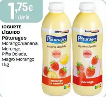 Intermarché Iogurte líquido Pâturages promoção