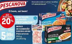 Intermarché Miolo de camarão cozido 40/60 pescanova promoção