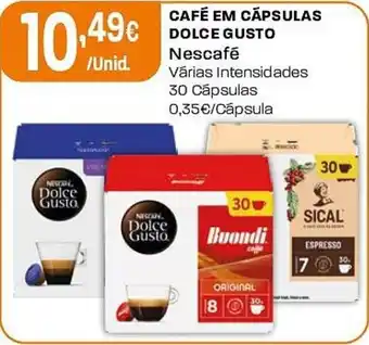Intermarché Café em cápsulas dolce gusto Nescafé promoção