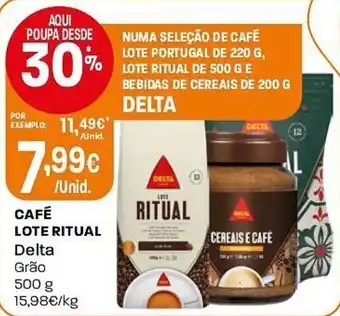 Intermarché Café lote ritual delta promoção