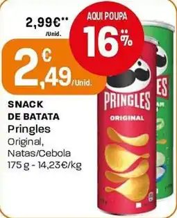Intermarché Snack de batata pringles original, promoção