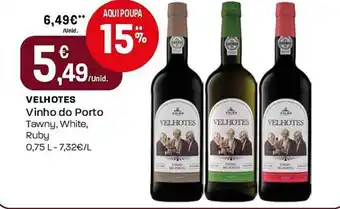 Intermarché Velhotes Vinho do Porto Tawny, White, Ruby promoção