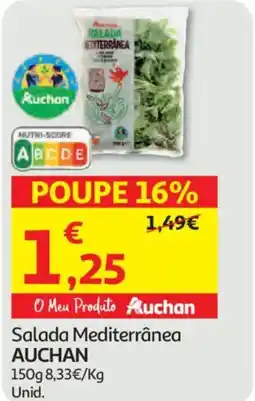 Auchan Salada Mediterrânea AUCHAN promoção