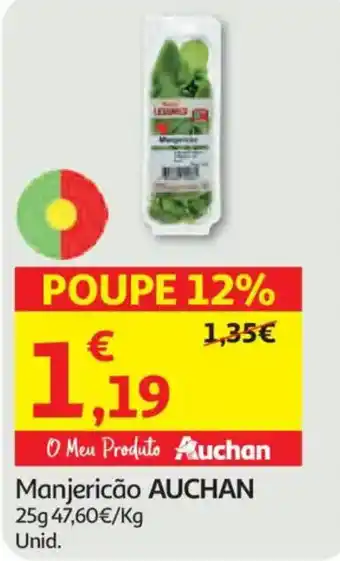Auchan Manjericão AUCHAN promoção
