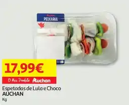 Auchan Espetadas de Lula e Choco AUCHAN promoção