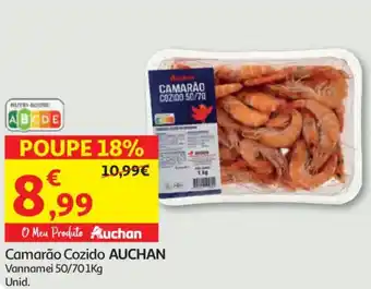 Auchan Camarão Cozido AUCHAN promoção