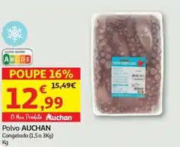 Auchan Polvo AUCHAN Congelado promoção