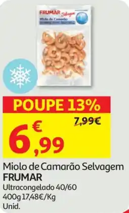 Auchan Miolo de Camarão Selvagem FRUMAR promoção