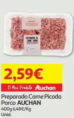 Auchan Preparado Carne Picada Porco AUCHAN promoção