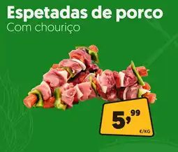 Carnes Meireles Espetadas de porco Com chouriço promoção