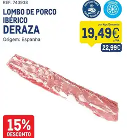 Makro Lombo de porco ibérico deraza promoção