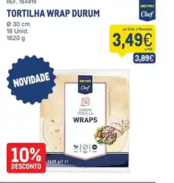 Makro Tortilha wrap durum promoção