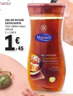 E.Leclerc Gel de duche exfoliante com sabão negro promoção