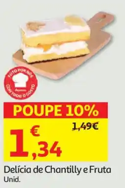 Auchan Delícia de Chantilly e Fruta promoção