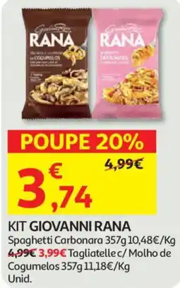 Auchan KIT GIOVANNI RANA promoção