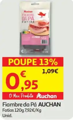 Auchan Fiambre da Pá AUCHAN Fatias promoção