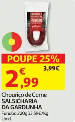 Auchan Chouriço de Carne SALSICHARIA DA GARDUNHA Fundão promoção