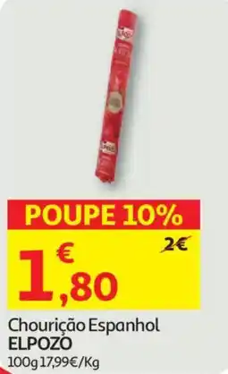 Auchan Chourição Espanhol ELPOZO promoção