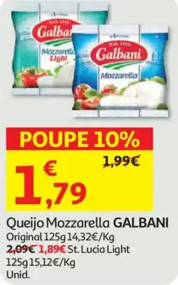 Auchan Queijo Mozzarella GALBANI Original promoção